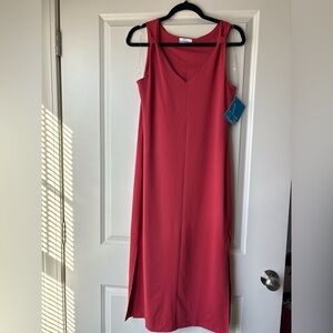 Columbia Sleeveless Coral Midi Dress